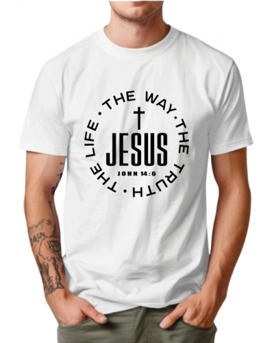 Camiseta  Personalizada  Jesus the way- the truth - the life