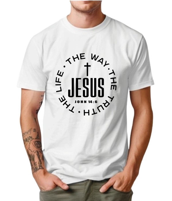 Camiseta  Personalizada  Jesus the way- the truth - the life