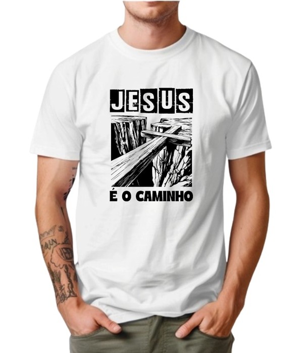 Camiseta  Personalizada  Jesus é o caminho