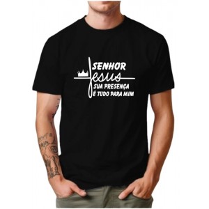 Camiseta  Personalizada   Jesus é o Senhor