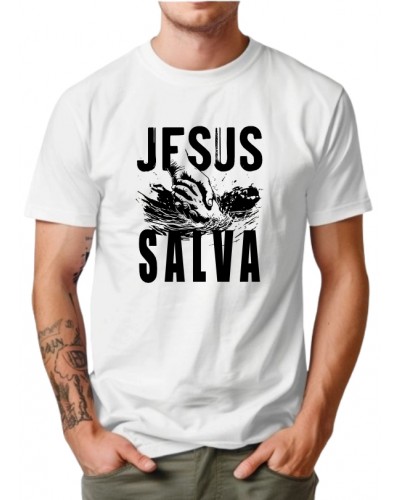 Camiseta  Personalizada  Jesus salva