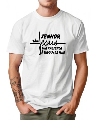 Camiseta  Personalizada   Jesus é o Senhor