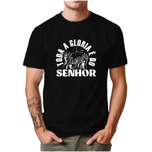 Camiseta  Personalizada  toda honra e gloria é do Senhor