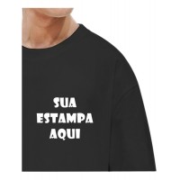 Camisetas Personalizada  (Estampa  Bolso 1 Cor)