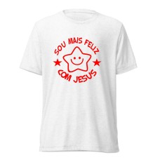 Camiseta masculina  SOU FELIZ COM JESUS