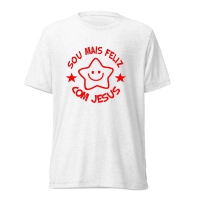 Camiseta masculina  SOU FELIZ COM JESUS