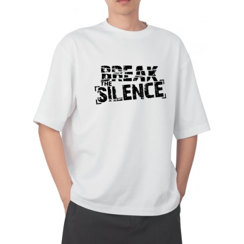 Camiiseta masculina break silence