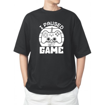 Camiiseta masculina paused my game