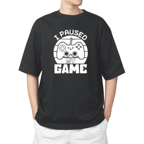 Camiiseta masculina paused my game