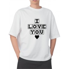 Camiiseta masculina i love you