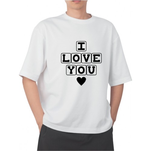 Camiiseta masculina i love you