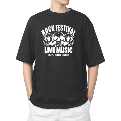 Camiseta masculina Rock festival