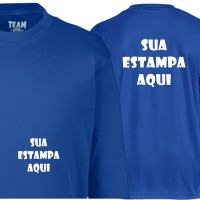 Blusa UV Personalizada - Frente e Costas (Estampa 1 Cor)