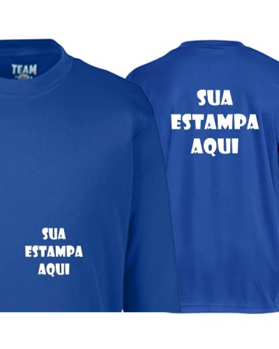 Blusa UV Personalizada - Frente e Costas (Estampa 1 Cor)