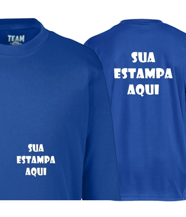 Blusa UV Personalizada - Frente e Costas (Estampa 1 Cor)