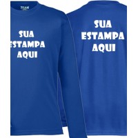 Blusa UV Personalizada - Frente e Costas (Estampa 1 Cor)