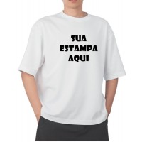 Camiseta Branca Personalizada - Frente (Estampa 1 Cor)
