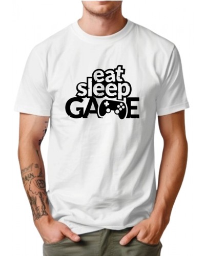 Camiseta  Personalizada  Eat, sleep Game